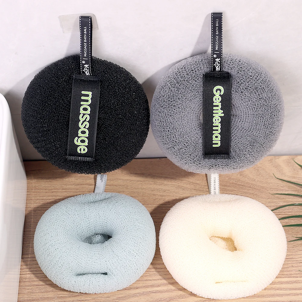 Bola de banho de girassol super macia, nova esponja de banho ergonômica, escova de limpeza, esfoliante, esponja de massagem, bola