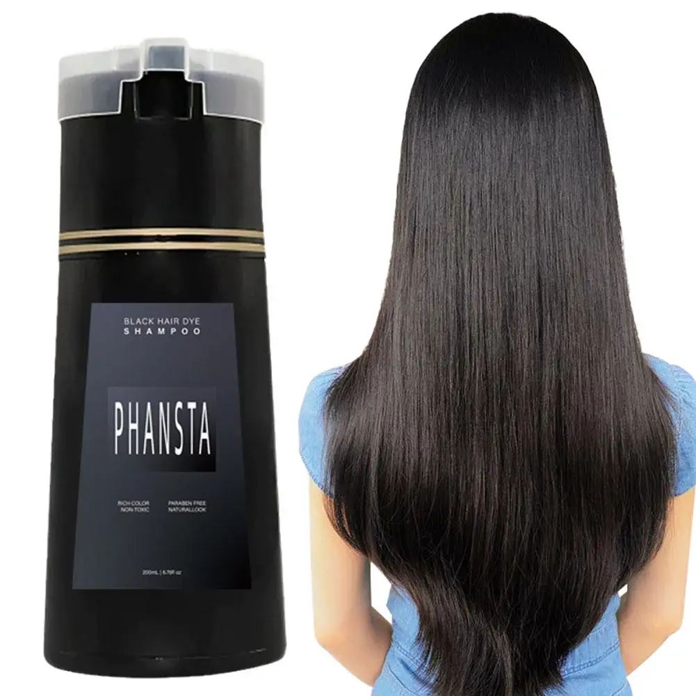 Shampoo colorante per capelli 3 In 1 Shampoo colorante istantaneo veloce tintura bianca Shampoo per capelli a base vegetale che copre i capelli acconciatura permanente G8p6