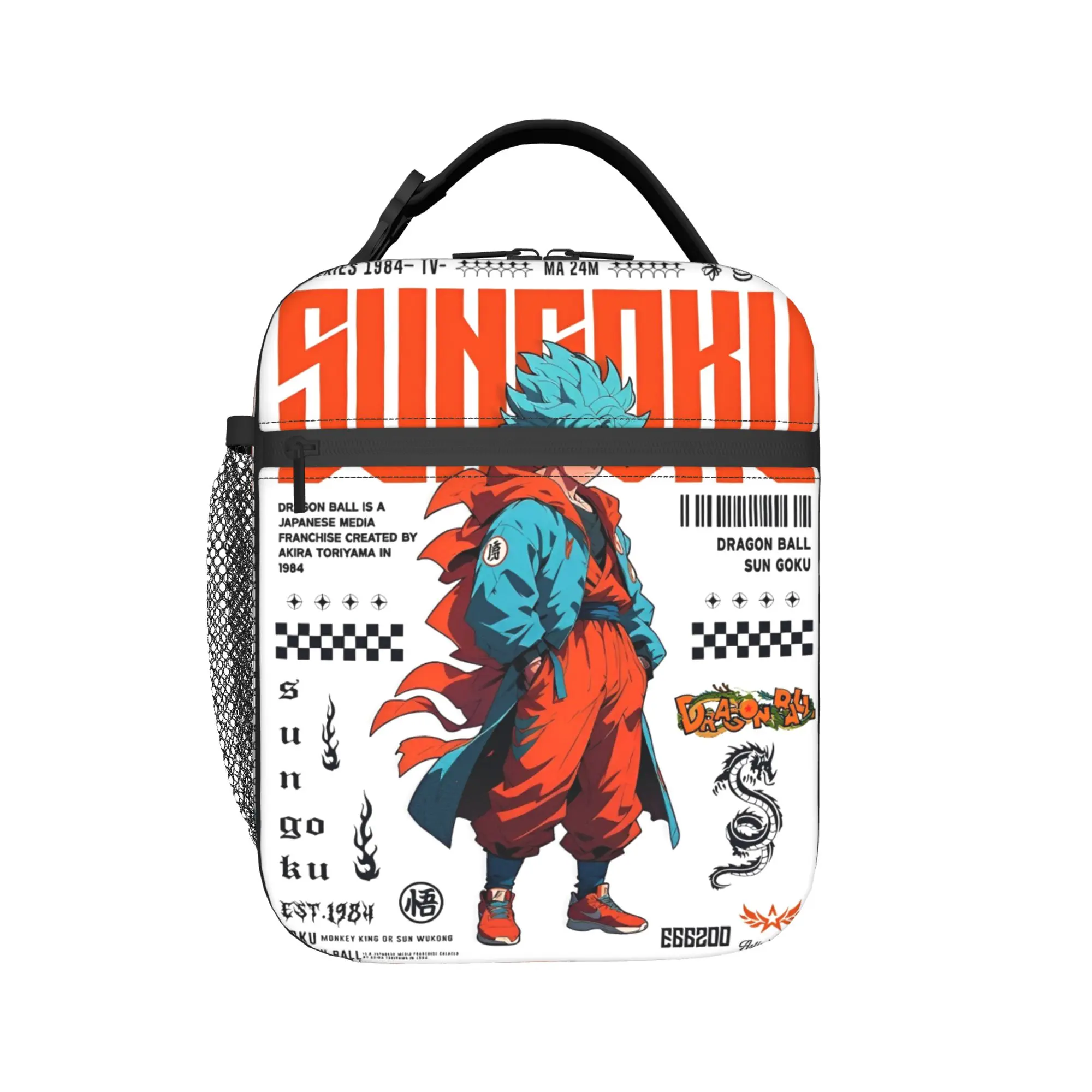 

D-Dragon-Ball-L DragonBalls Insulated Lunch Bag for Men Women Storage Food Box Portable Thermal Cooler Bento Box For Picnic