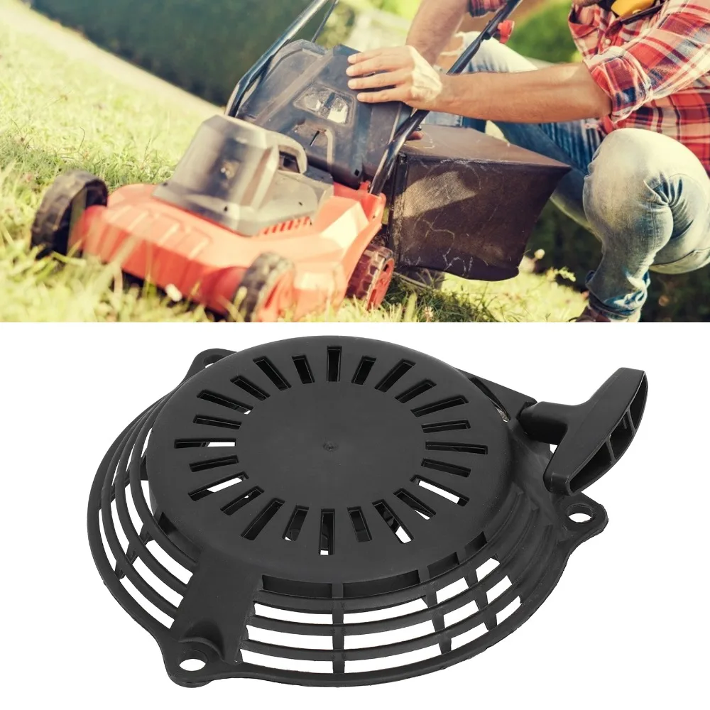Durable Black Pull Starter Replacement Part Accessories Recoil Starter Assembly Lawn Mower Replacement Garden Equipment