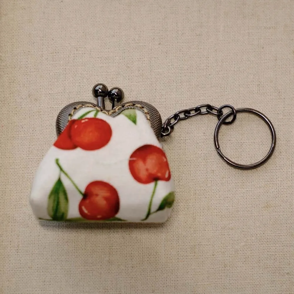 Embroidered Brocade Coin Purse Anti-lost Small Pocket Cotton Mini Pouch Polyester Chinese Style Key Ring Packet Necklace