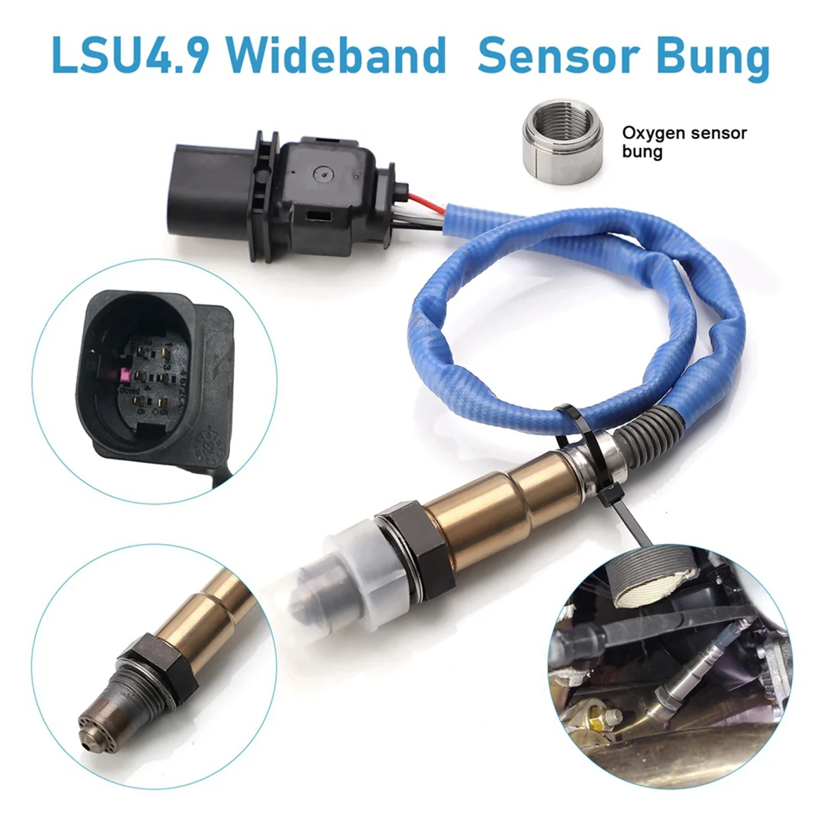 30-0300 X-Series Wideband O2 Air Fuel Ratio Gauge Kit LSU4.9 0258017025 Oxygen Sensor for Car Oxygen Sensor