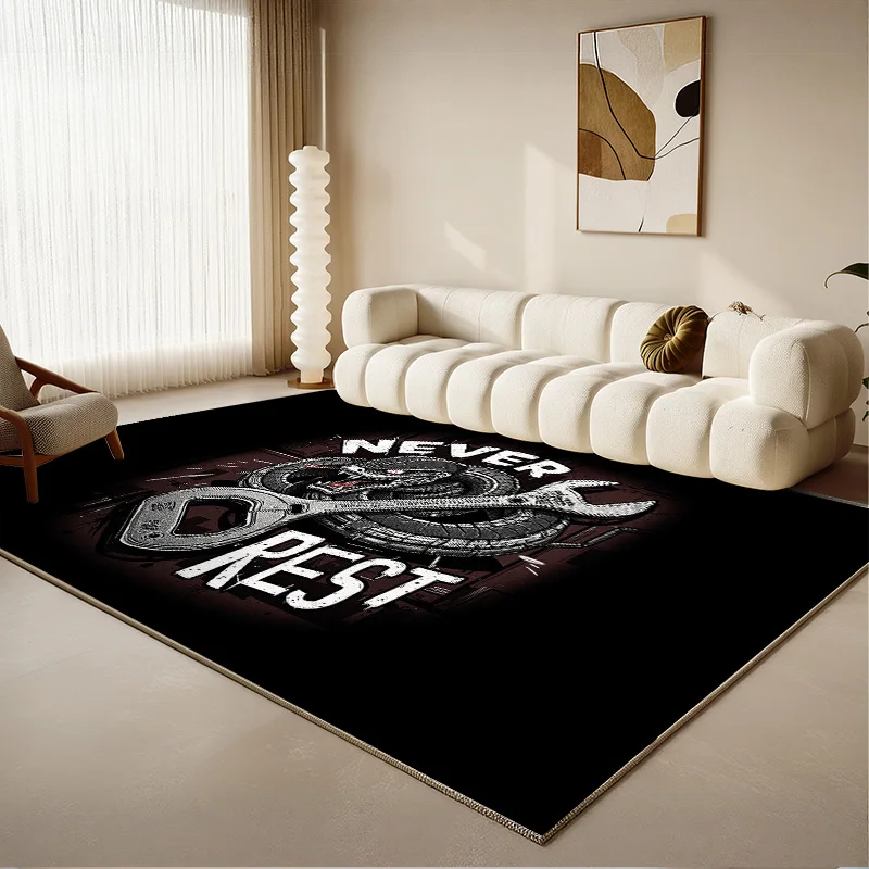 

Cartoon Trend Bedroom Decor Carpet Thickend Plush Bedside Floor Mat Fluffy Soft Cloakroom Rug Large Size Carpets for Living Room