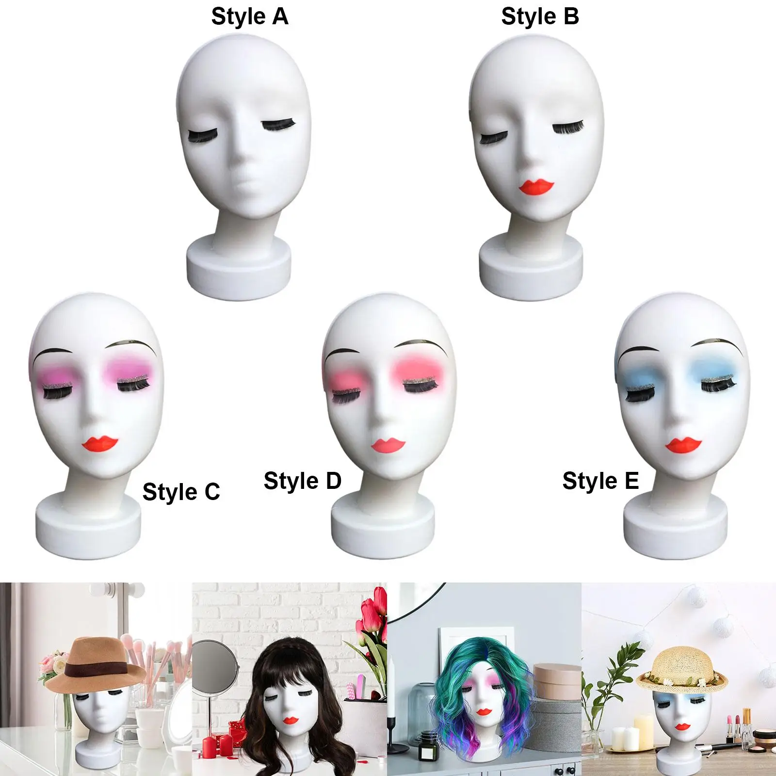 Display Makeup 29cm manekin wig Display Stand untuk Kalung wig