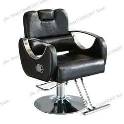 Hairdressing Chair Hair Salon Private Network Red Barber Shop Chair Can Be Put down Lifting Rotating