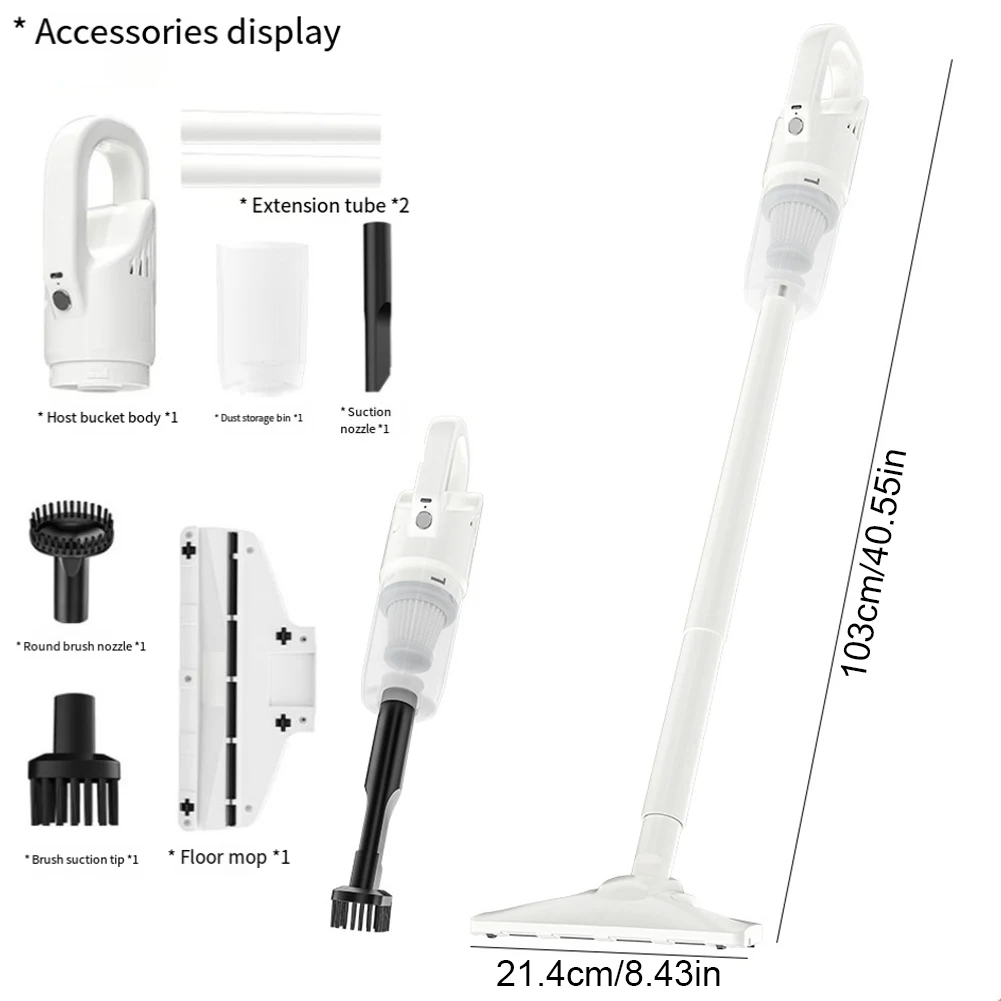 5000Pa اللاسلكي يده فراغ USB قابلة للشحن قوية سيارة فراغ 2400mAh المحمولة آلة التطهير لشعر الحيوانات الأليفة