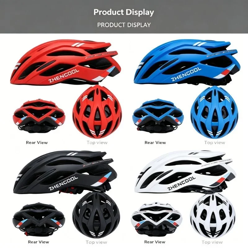 Safety Cycling Helmet for Men Women MTB LED Rear Light Porous Ventilation Breathable EPS Protect Head Safety Cycling Helmet Bike