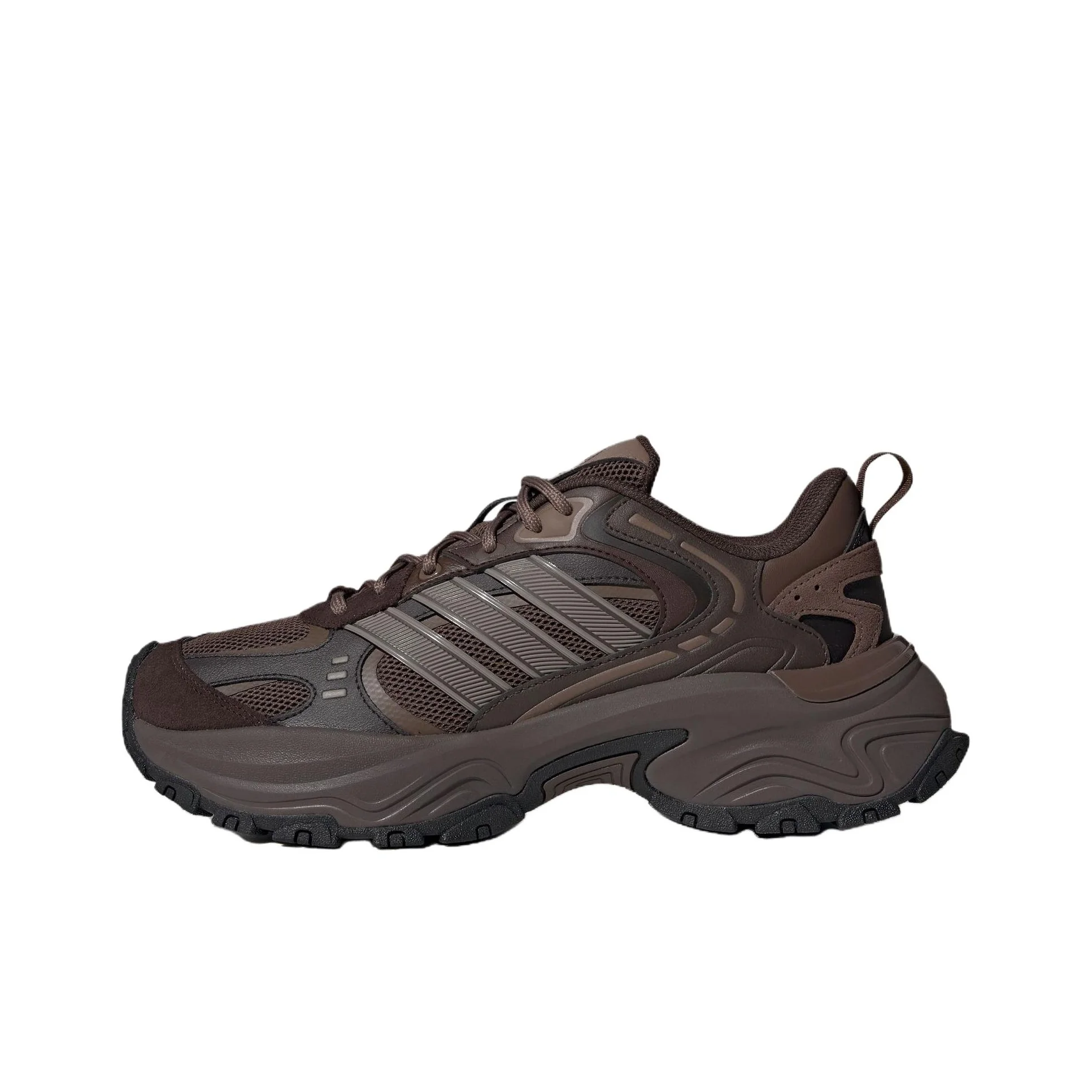 Adidas SHADOW FEVER Slip Resistant Abrasion Resistant Low top Chunky Sneakers Unisex Brown KK3782