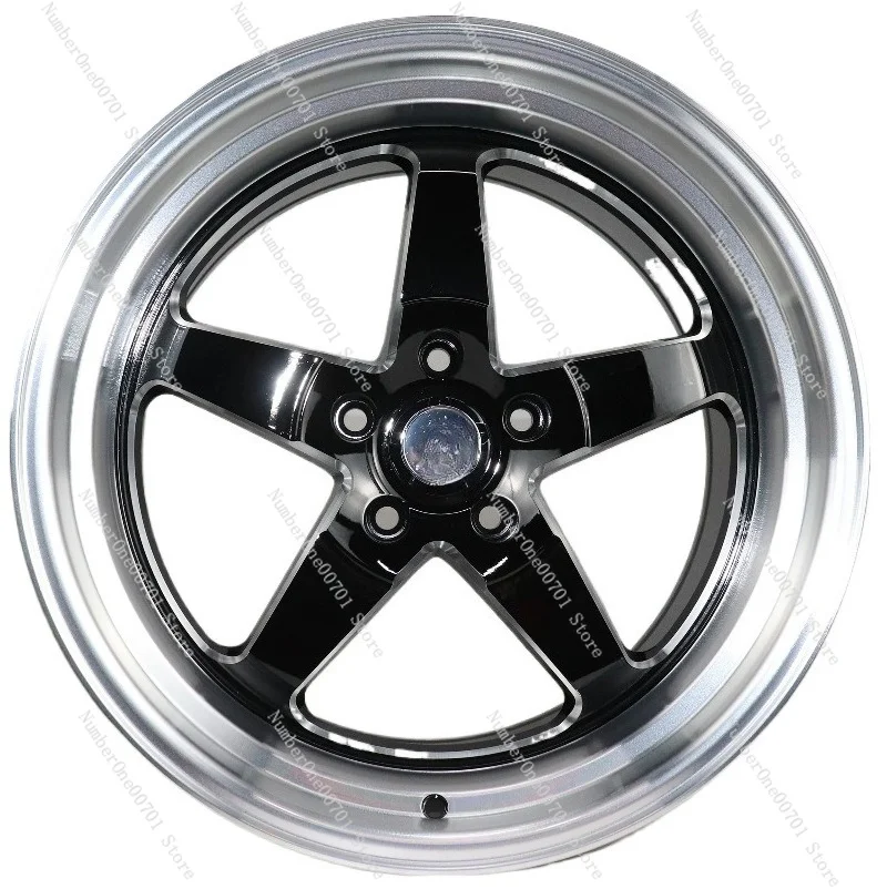 Custom Alloy Car Wheel Rim, 17/18 Inch, Black, 5 Holes 5x114.3, Passenger Vehicle Wheel