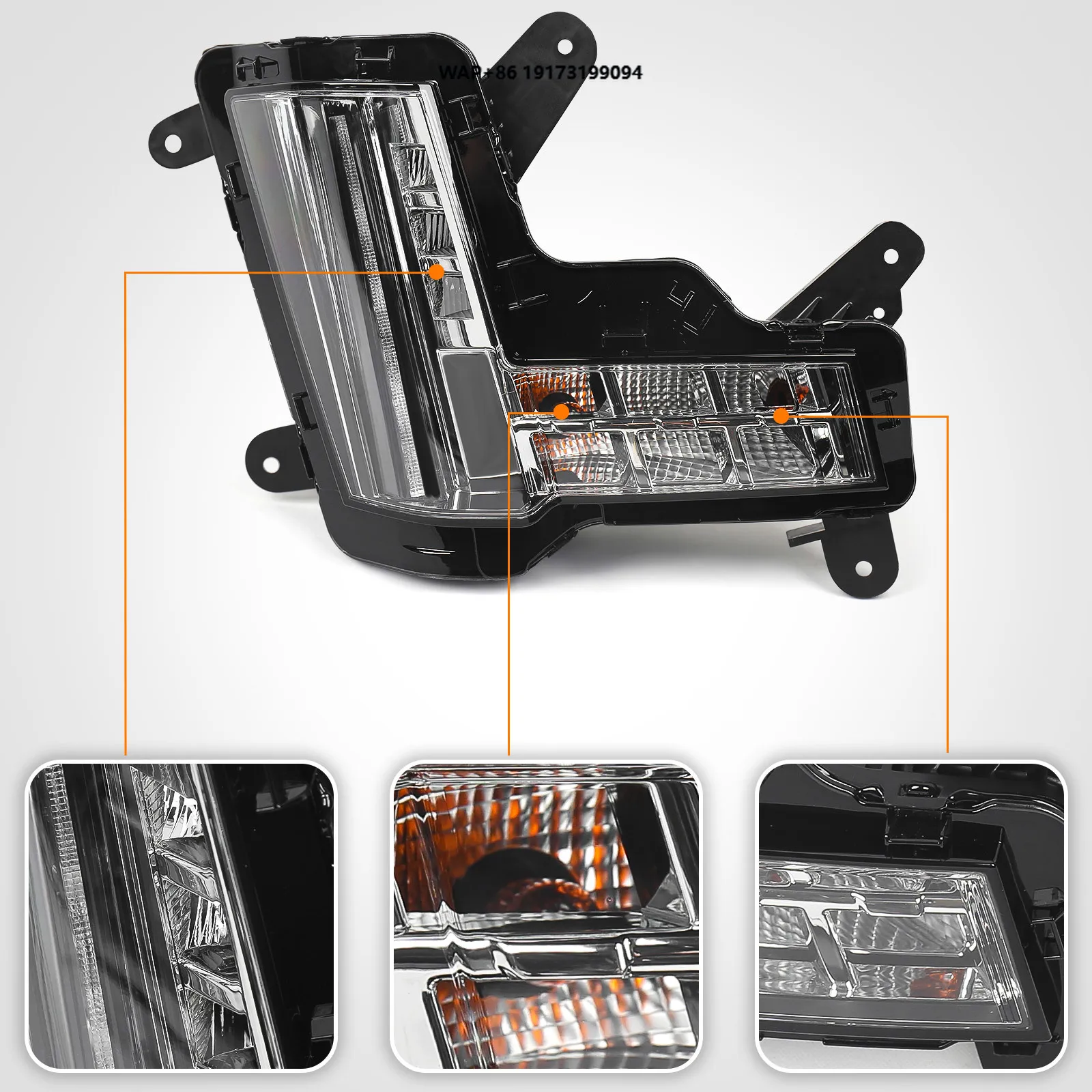 

LED DRL Fog Light Daytime Running Lamp for 2015-2020 Escalade OE Replacement Driver Passenger Side 84575579 84575580