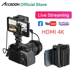Accsoon Seemo 4K HDMI to USB-C Video transmission conversion recording for iPhone ipad Charging RTMP Live Streaming