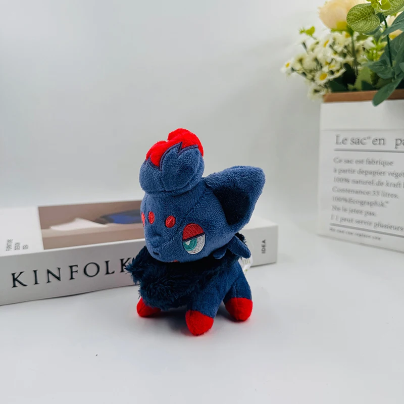 14cm Pokemon Zorua Plush Toys Anime Cartoon Pokémon Plushie Keychain Pillow Kawaii Doll Stuffed Gift for Kids Birthday Xmas