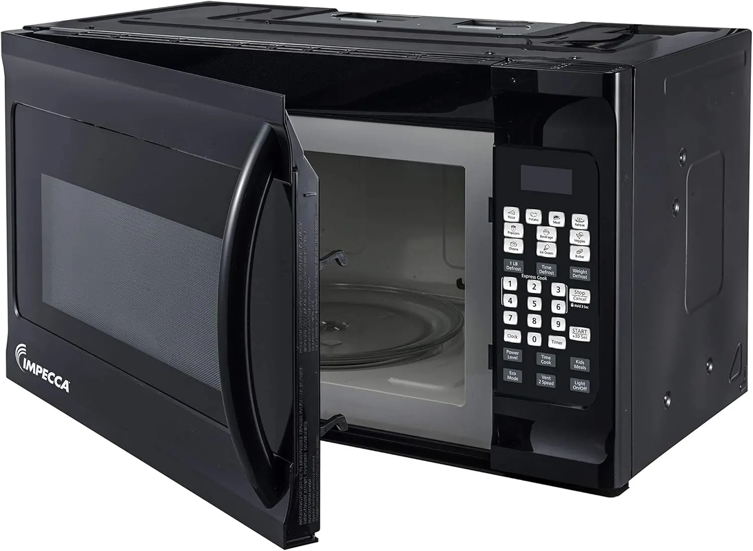 OM-1600K 1,6 cu. Forno micro-ondas over-the-range de 30”, 1000 watts, com luz de superfície, sistema de ventilação de 2 velocidades, controles touch-pad