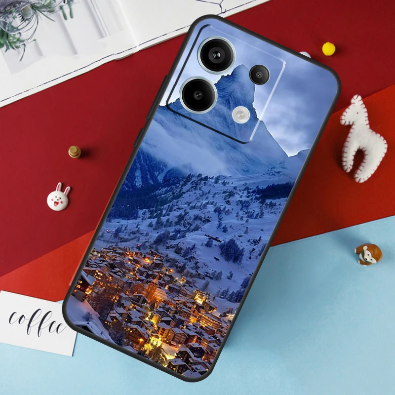 Zermatt Matterhorn Swiss Mountain Case for Xiaomi Redmi Note 13 12 10 8 9 11 Pro 12S 10S 11S Redmi 13C 10A 10C 9C 12C Cover