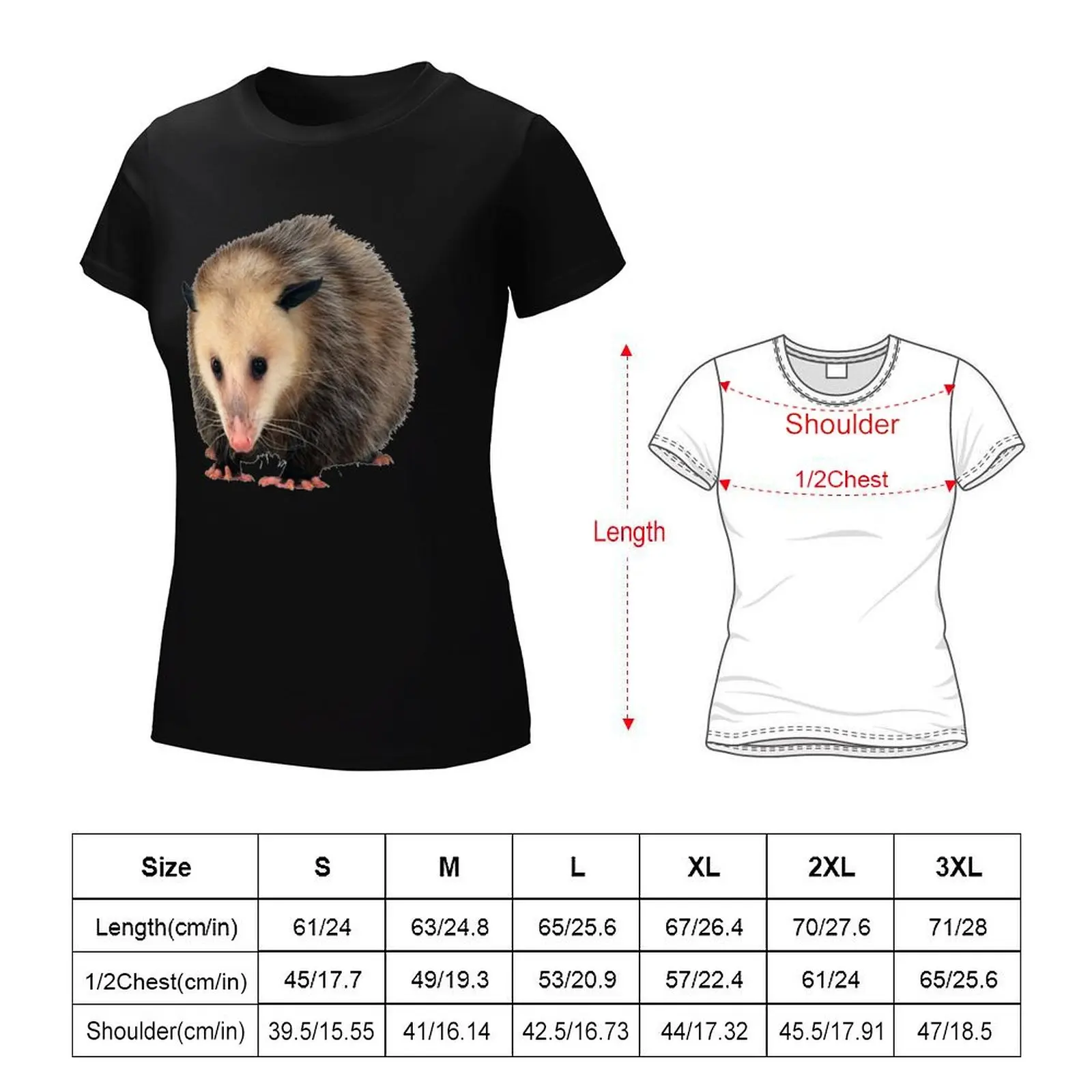 Possum T-Shirt Female clothing aesthetic clothes new edition t shirts for Women