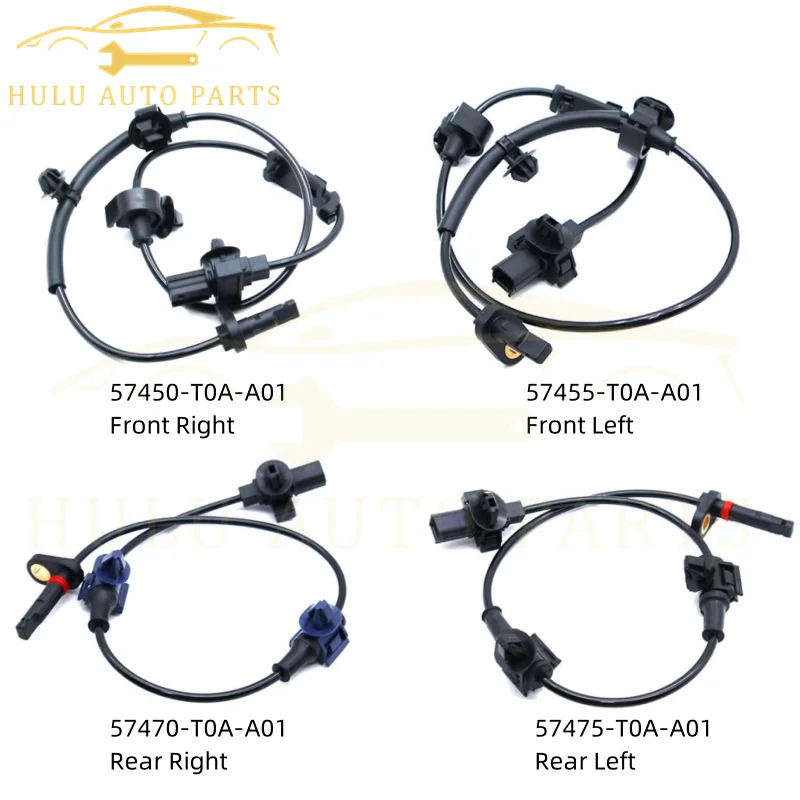 57450-T0A-A01 57455-T0A-A01 For Honda CR-V 2012-2016 Front Rear Left Right ABS Wheel Speed Sensor 57470-T0A-A01 57475-T0A-A01