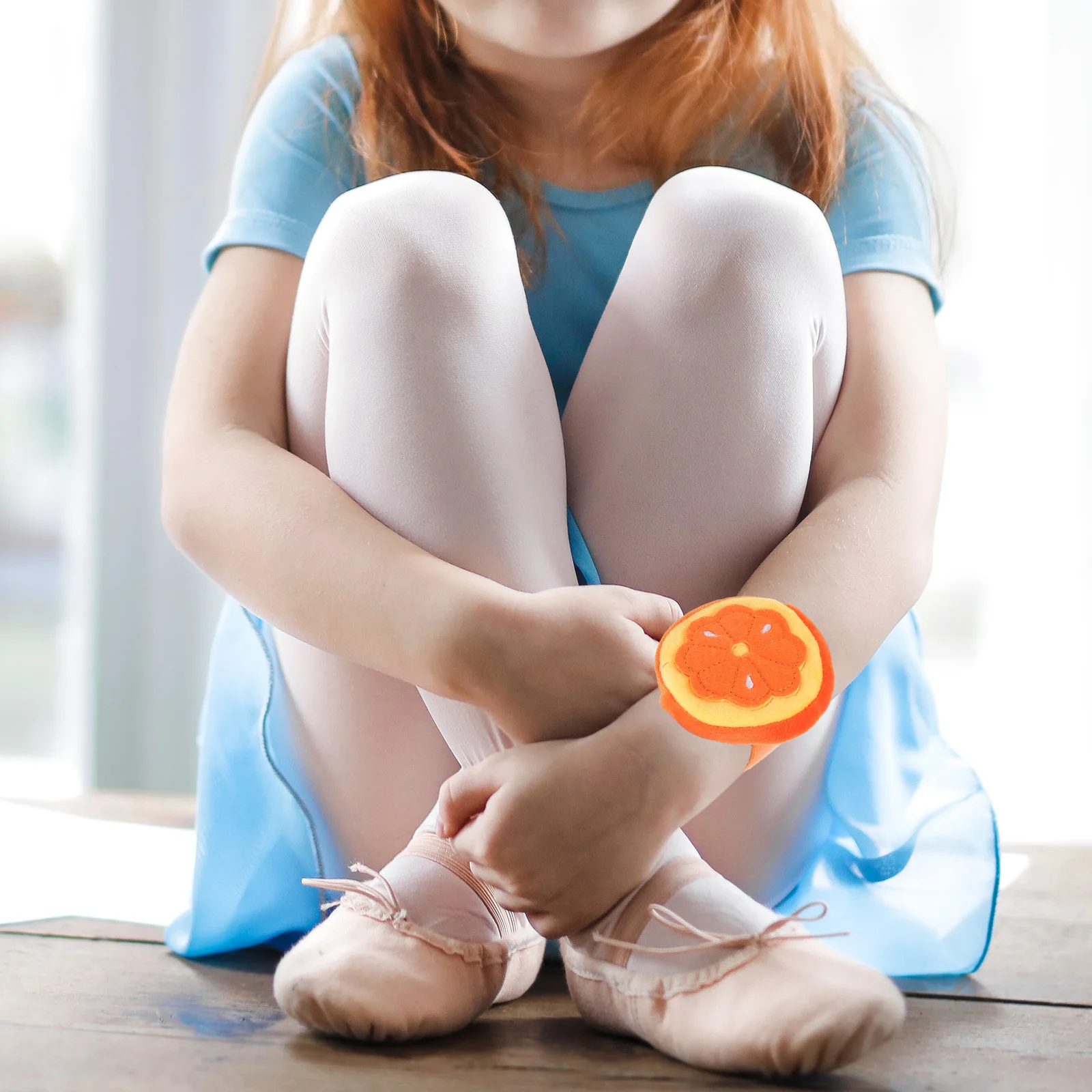 

2 Pcs Bracelets Strawberry Pants Circle Slap Party Decoration Wristband Cute Child