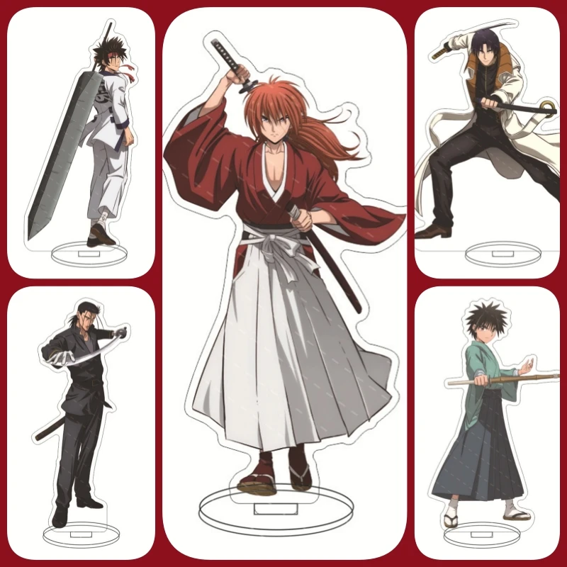 

Rurouni Kenshin Cartoon Peripheral Products Gift Himura Shinta/Kamiya Kaoru Desk Figure Display Acrylic Stand Model Collection