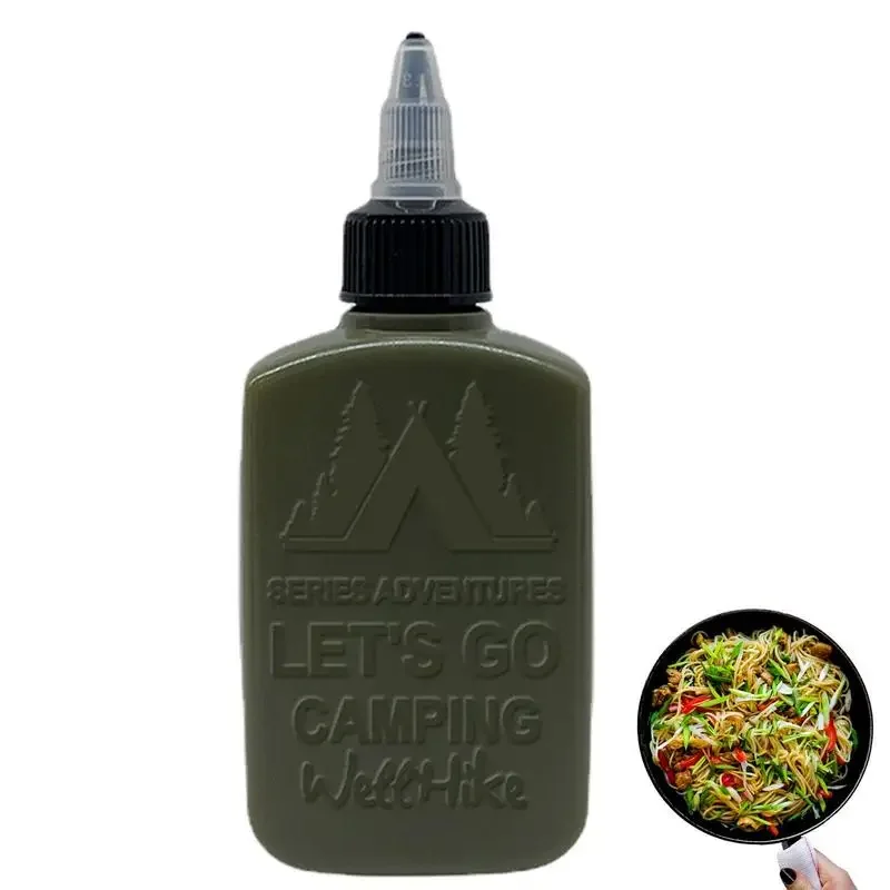 Camping Oil Squeeze Bottle 100ml Squeeze Condiment Bottles With Nozzles Condiment Bottles Ketchup Dispenser For BBQ Oil Paint