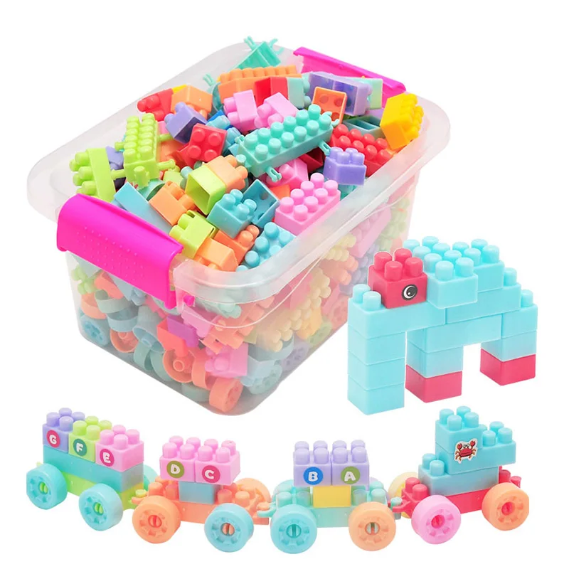 Hot Toy Toys For Kids Inserting and Assembling Large Particle Building Blocks Educational Toys DIY Constructor Toys For Children