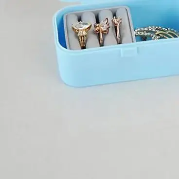 

Мини-коробка для хранения ювелирных изделий, портативный домашний дорожный чехол для хранения сережек и ожерелья для женщин, органайзер для колец с зеркальной витриной