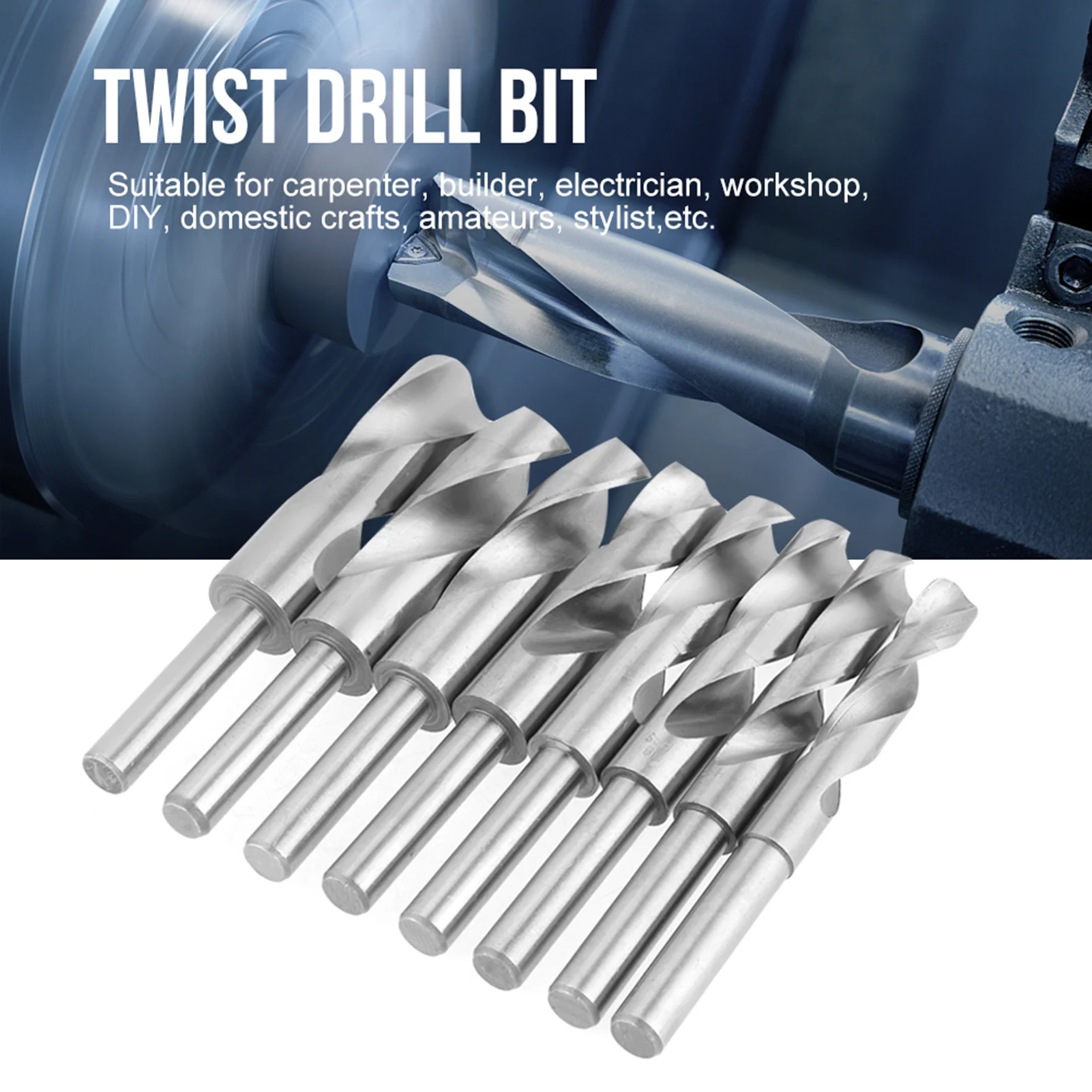 White High Carbon Steel  Drill Bit Set Large Heat Treated Industrial Drill Bit Set  Drill Bit Set  Drill Bit