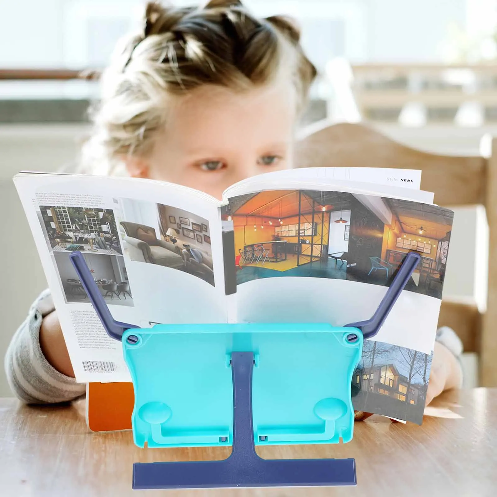 

1Pcs Kids Reading Stand Foldable Portable Book Holder Adjustable Angle for Correct Posture Prevent Neck Back Eye Pain