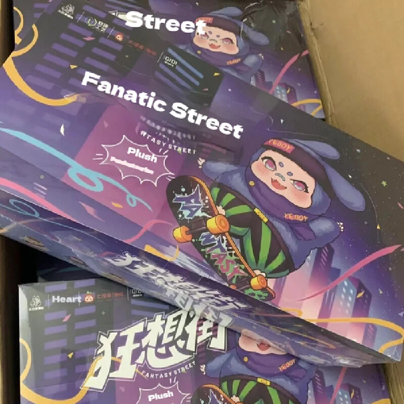 original Baby Three Fantasy Street Series Plush Blind Box Pendant Anime Action Figure Caixa Mystery Box Dolls Girls Gift Toys