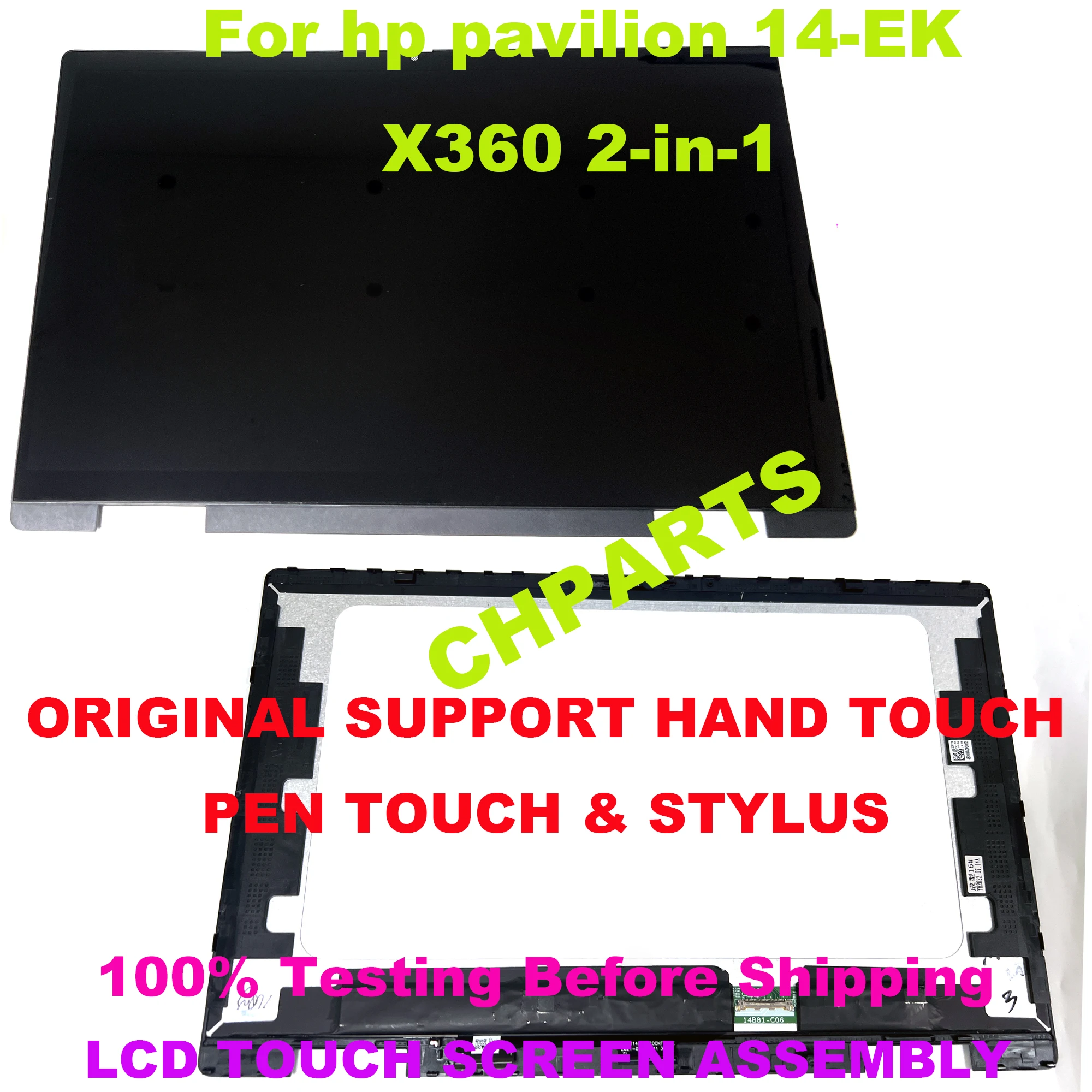 “para hp Pavilion X360 14 ek 14-ek 2-em1 Lapotp Lcd Touch Screen Substituição Assembléia 250 Lêndeas 45 Ntsc 1920*1080 N09468001 14
