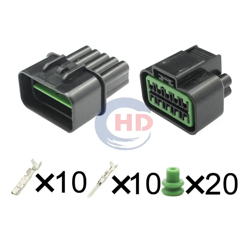 1-20 sets 10 Pin Electronic Control Unit Throttle Body Socket Connector PK501-10020 PB625-10027