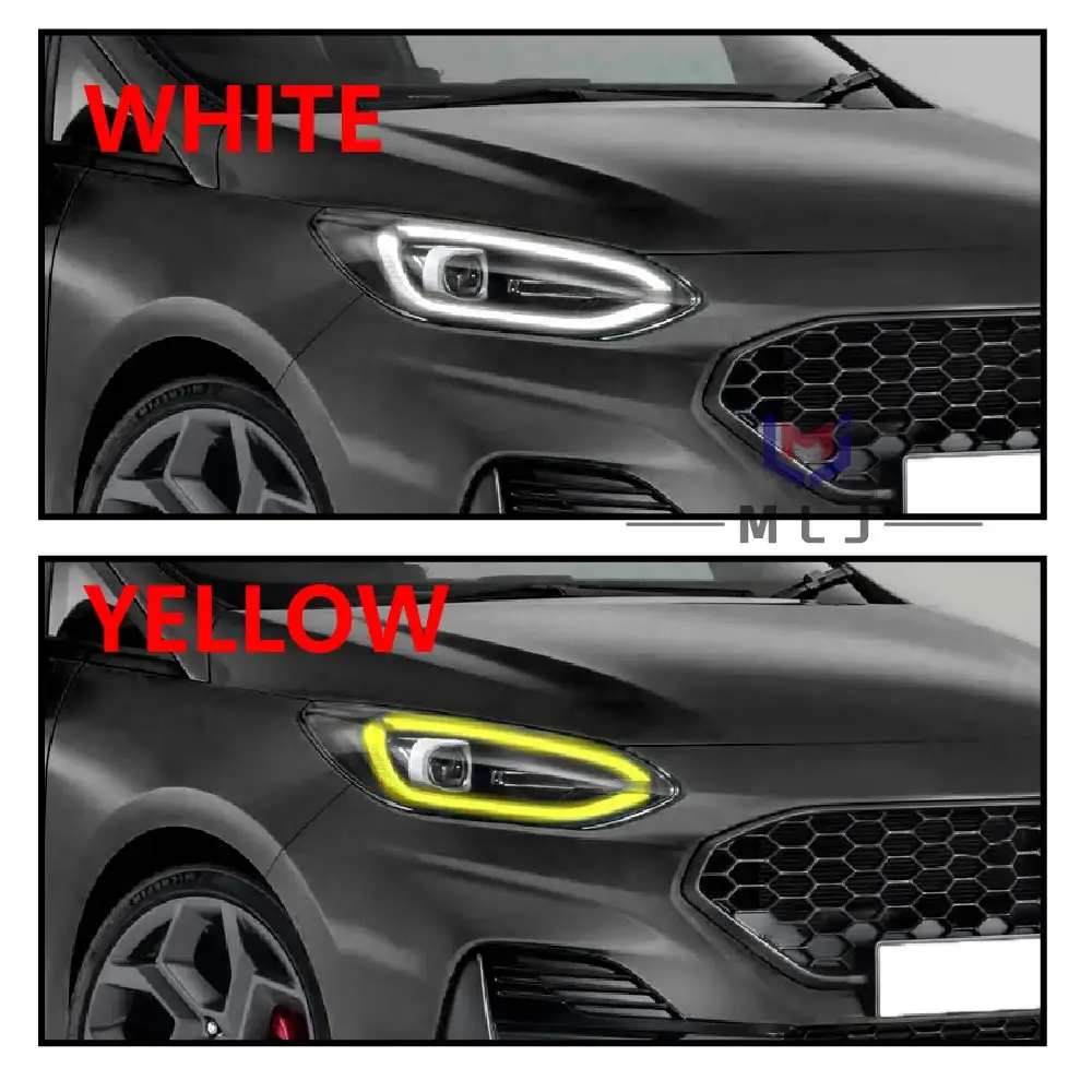 Daytime Running Light Board Yellow LED DRL Module H1BB13D278AC For Ford Fiesta MK8 Focus MK4 Transit Custom Puma 2017-2024