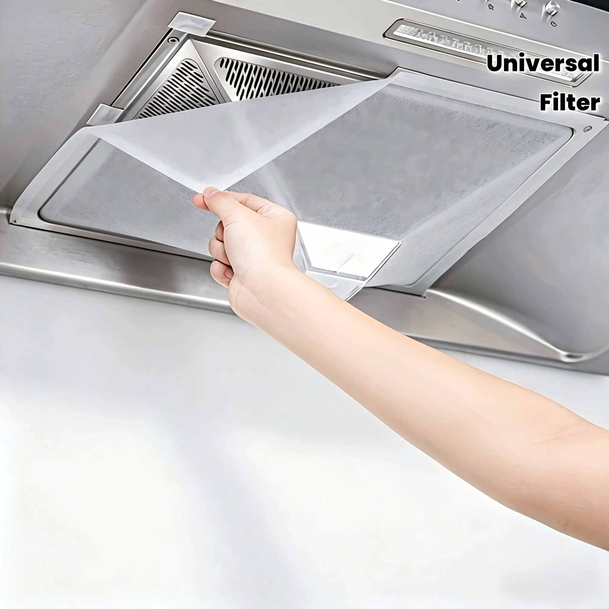 Heavy-Duty Range Hood Filters - Oil-Absorbing Mesh Covers for Kitchen Ventilation, Easy Install