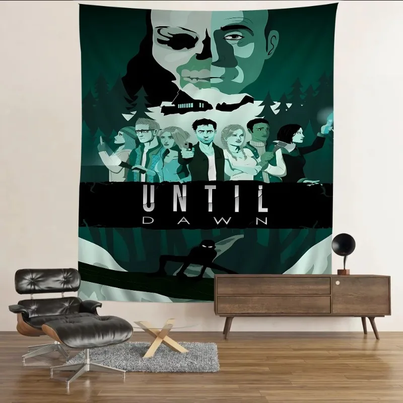 

Until Dawn Wall Tapestry Hanging Tarot Hippie Wall Rugs Dorm INS Home Decor room decor aesthetic kawaii room 180X320CM