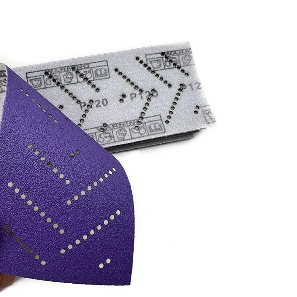 

10pc 80-500Grit Hook Ceramic Sandpaper Roll Multi-Hole Dustless Hand Torn Abrasive Roll For Body Repair And Paint Preparation