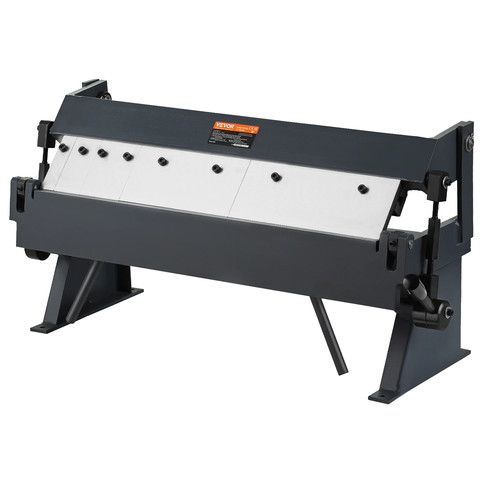 VEVOR Box and Pan Brake 24Inch / 36Inch / 48Inch 0-130 Degrees Sheet Metal Bending Brake Portable Metal Bender for Metal Bending