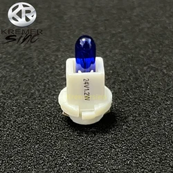 10pcs Bulbs Lamps for Audi Mercedes Benz BMW Opel Volvo Dashboard Instrument 24V 1.2W Blue White Socket  Car Interior Bulb LED