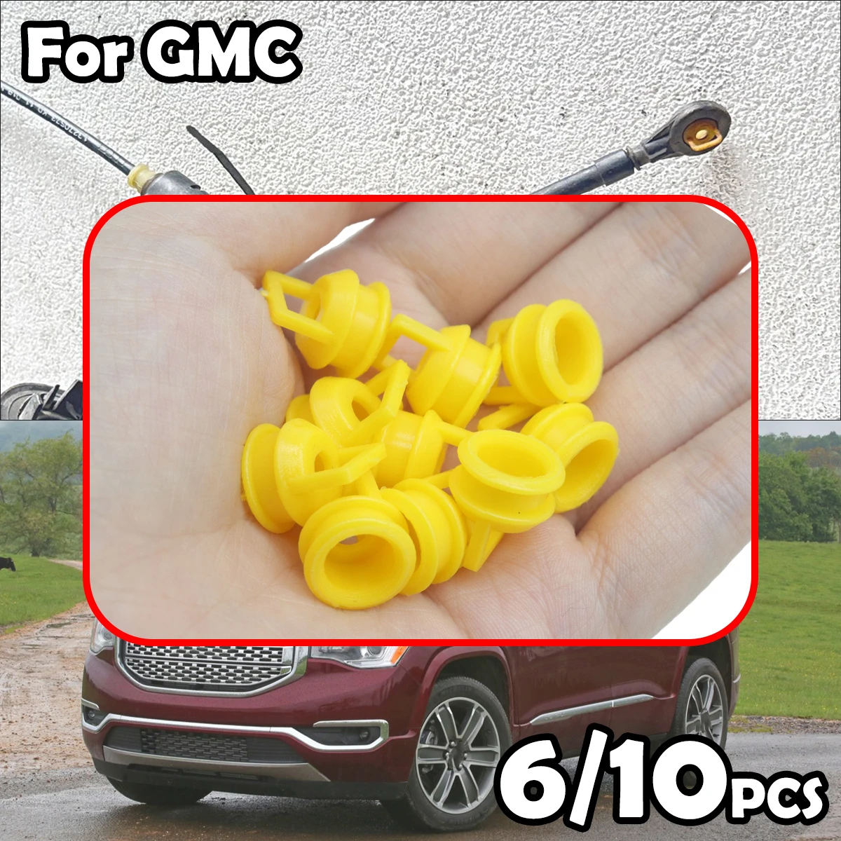 

6/10pcs Shift Cable Linkage Bushing Repair Kit For GMC Acadia Sierra Denali Savana Rubber Bands Grommet Clips Car accessories