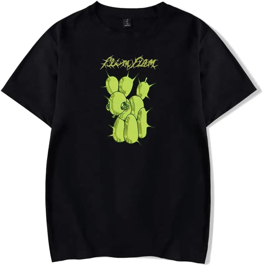 

Flamingo FLIM FLAM FF Spikey Balloon Green Merch T-Shirt Harajuku Womens Summer Short Sleeve Tops T-Shirt