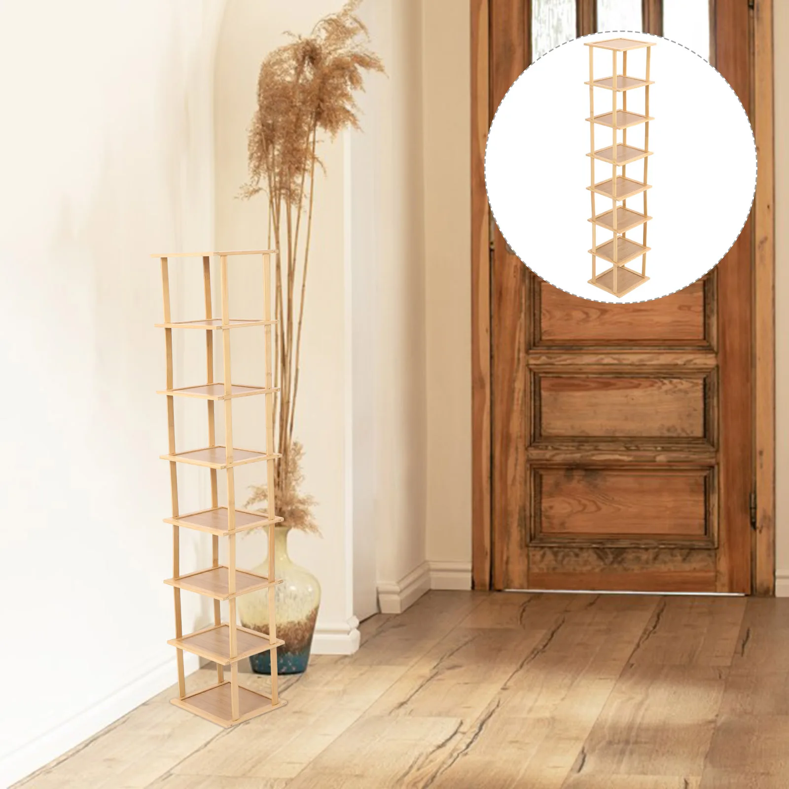 

1Set Multi-Layer Shoe Rack Bamboo Shoes Organizer Storage Holder Entryway Compact Stable Shoe Cabinet Shelf Shoes Rack