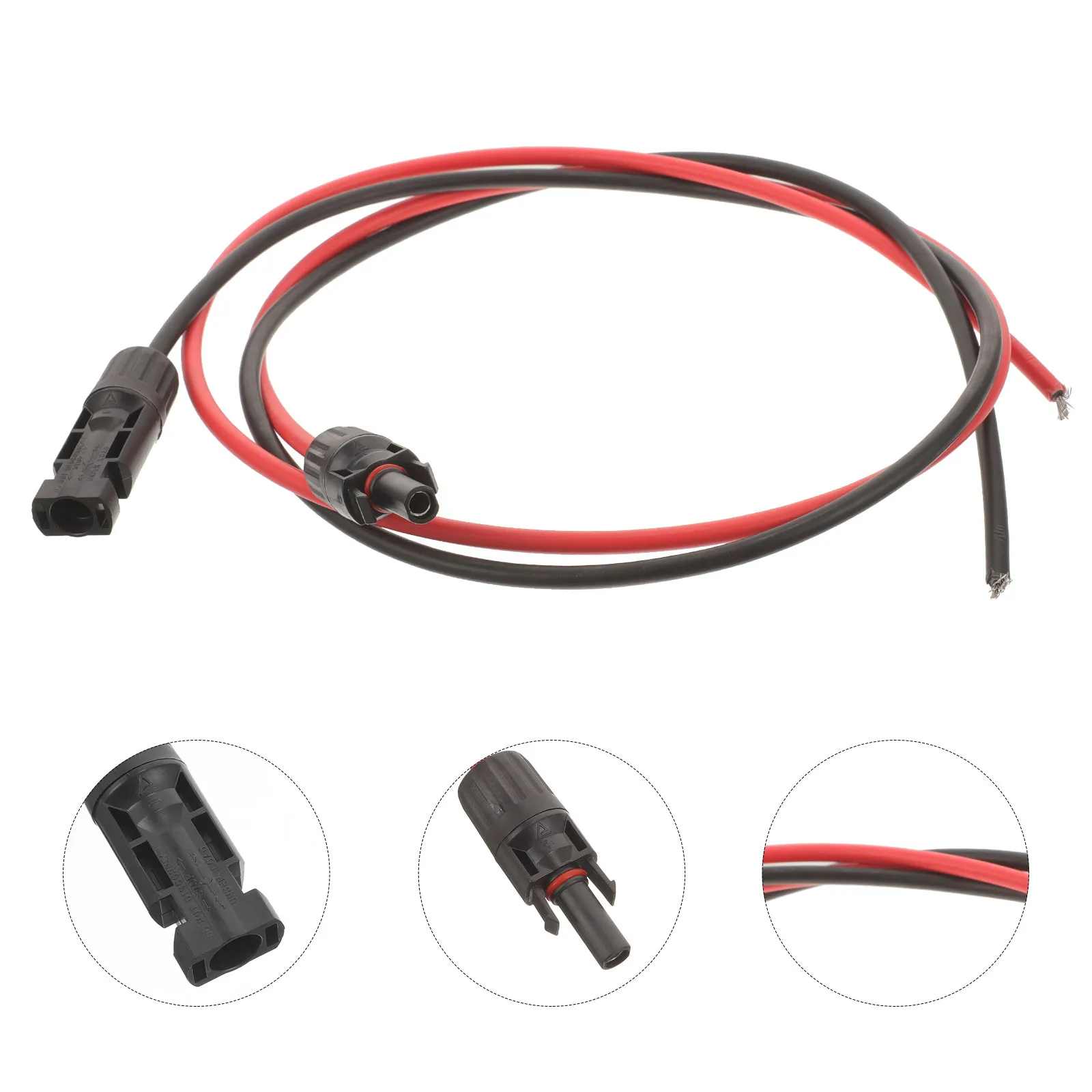 2Pcs Solar Connector Cable Compatible with Mc4 Connectors Solar Panel Wire Adapter for Home Shop Automotive DIY Battery