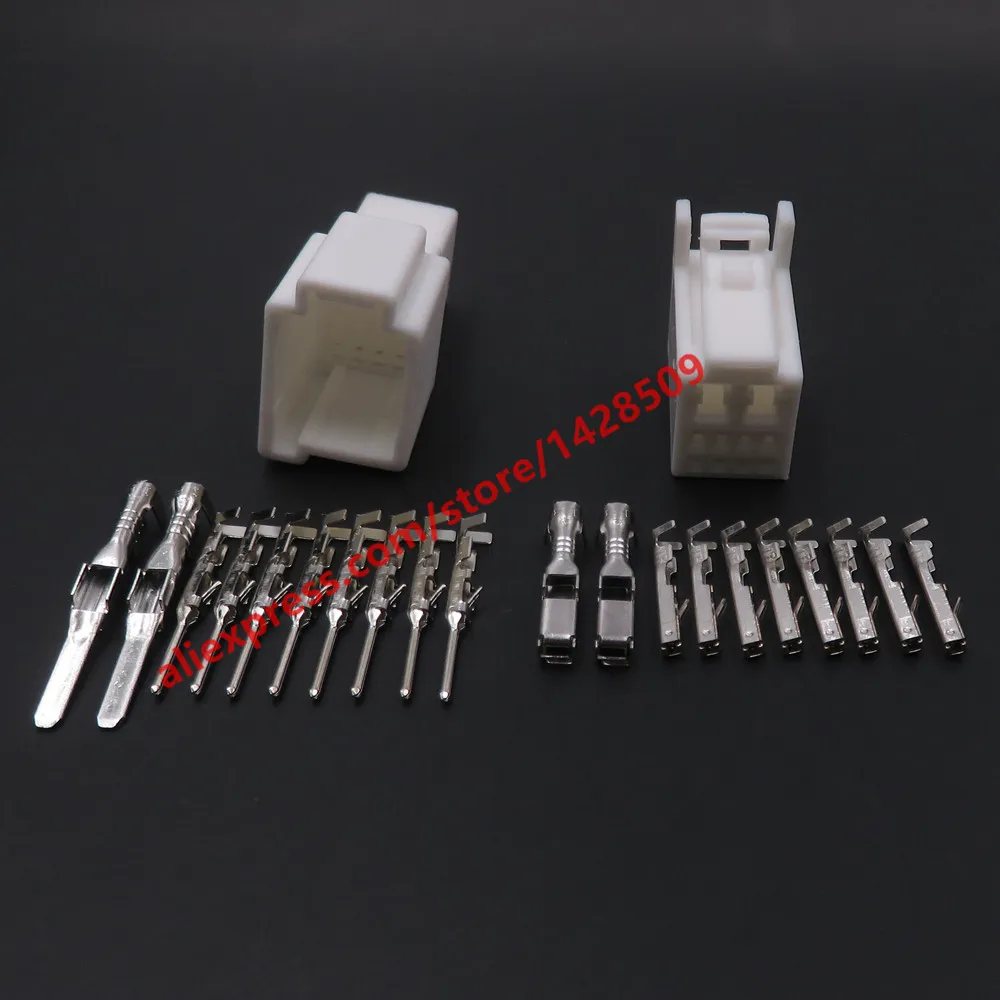 1 Set 10 Pin Automotive Male Plug Female Cable Socket Car Composite Connector Auto Accessories 90980-12328 7283-4956
