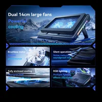 Llano V22 Laptop Cooler USB Charging with RGB Light for 13.3-17.3 inch Gaming Laptop Laptops 7-height Adjustable Laptop Cooling - Image 4