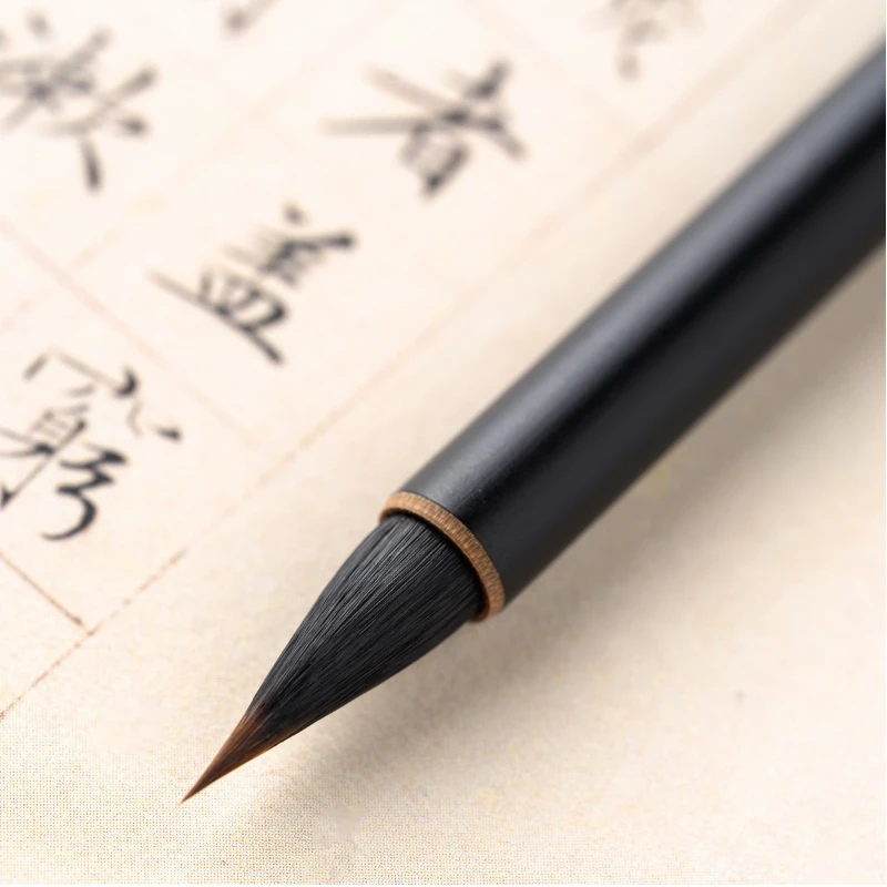 Chinese Calligraphy Brush Mixed Hair Writing Regular Script and Slender Gold Script Line Drawing Brush Painting Art Stationery