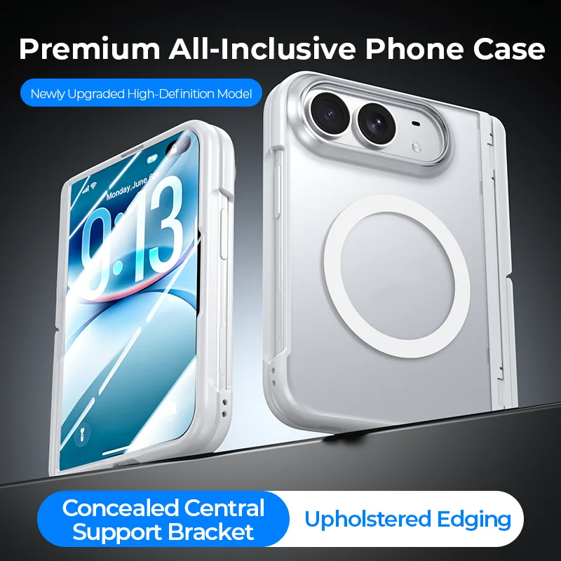 For iPhone Duo Case New Hard Translucent For Magsafe Magnetic Protection Anti-fall Cover For iPhone Duo Advanced Shell Bumper