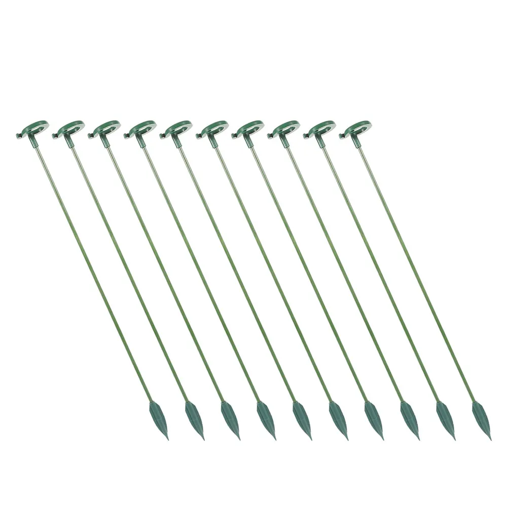 12Pcs Plant Support Stakes Orchid Ring Holders Flower Support Stakes Garden Potted Plants Single Stem Reusable Holder