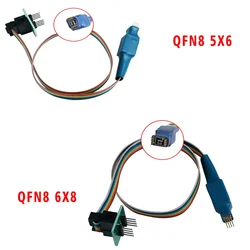 QFN8 SOIC8 SOP8 208 MIL Probe Line For EEPROM 93CXX/25CXX/24CXX circuit programming on USB Programmer TL866 RT809F RT809H CH341A