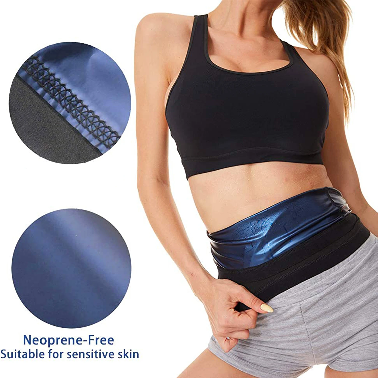 Waist Trainer for Women Shaper Sauna Sweat Belt Waist Trimmer