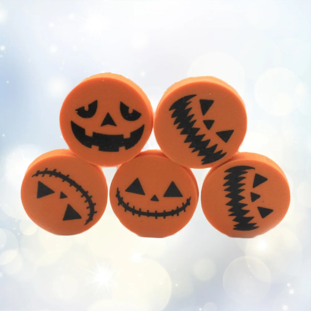 

24 PCS/Set Halloween Decorations Party Erasers for Pumpkin Shaped Favors Classroom