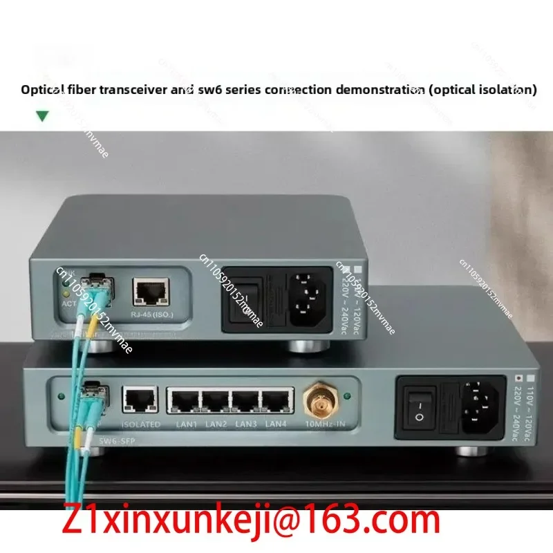 New Audio HIFI Fever Ethernet Network Purifier Fiber Optic Transceiver Constant Temperature Crystal Oscillator