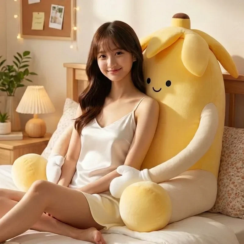 Creativity Banana Cushion Soft and Casual Backrest Pillow Student Bedside Reading Pillow Relieve Fatigue Waist Support Bolster